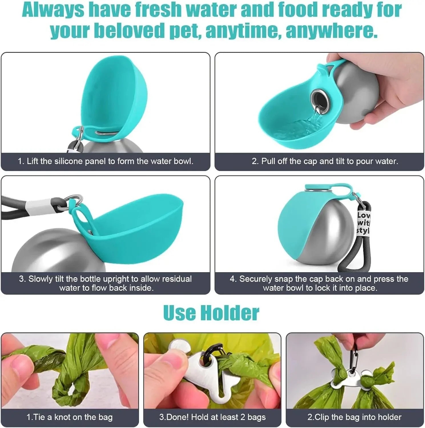 Travel Pet Hydration Bottle